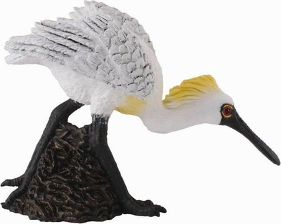 Figurinë zog Collecta Spoonbill Small, për zbukurim, me shumë ngjyra