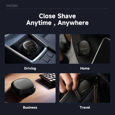 Rroje elektrike ENCHEN Shaver, rotary, IPX7, e zezë