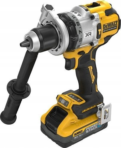 Trapano me goditje DEWALT DCD1007H2T QW, pa kabllo, 3 shpejtësi, me 2 bateri edhe karikues