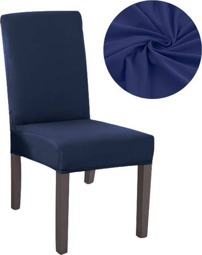 Mbulesë elastike karrigeje AG730A, material sintetik, universale, blu e errët