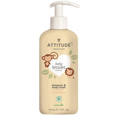 Shampo për trup Attitude Baby Leaves, 473 ml