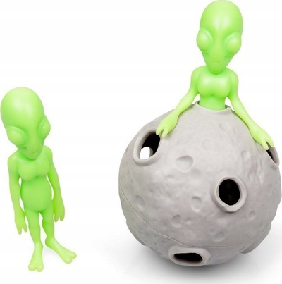 Lodër Tobë Stretchy Alien Asteroid, set me 3 copë, antistres, jeshile