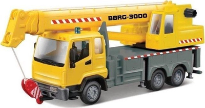 Lodër kamion vinç Bburago Crane Truck, metal, 22cm, shumëngjyrësh