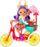 Kukull me biçikletë Mattel Enchantimals, 15cm, shumëngjyrëshe