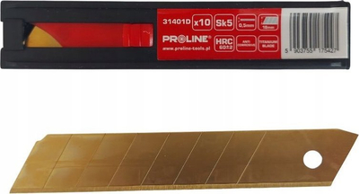 Tehe thike 18mm Titanium Snap Off, set 10 copë, argjend