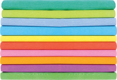 Letër krep Astra Astrapap Pastel, 25x200cm, set 10 copë, shumëngjyrëshe