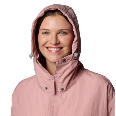 Женска јакна Columbia Paracutie II Windbreaker W, најлон, со капуљача