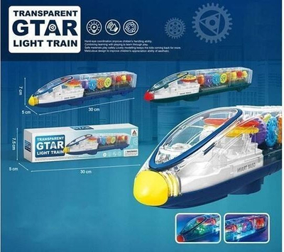 Lodër tren Icom Polska GTAR, transparent, me drita edhe zë, shumëngjyrësh