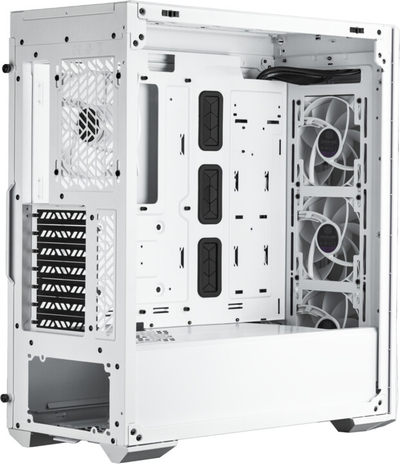 Kasë kompjuteri Cooler Master MasterBox 520, anë xhami transparente, e bardhë