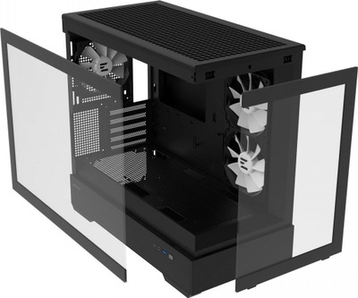 Kasa PC Zalman P30, MIDI Tower, xham i temperu, e zezë