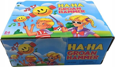 Играчка чекан Swede Squeaky Hammer, пластична, со звук, во мешани бои