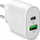 Karikues muri 20W, USB C PD, USB A, i bardhë