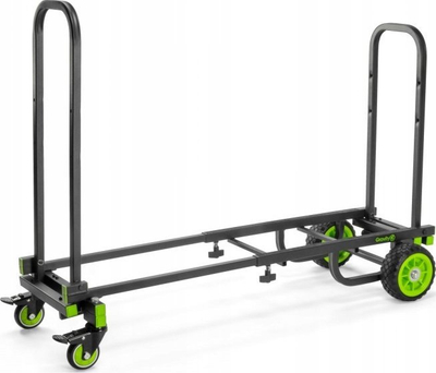 Karrocë transporti Gravity GCARTM01B, për shumë punë, 150 kg, e zezë me jeshile