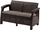 Sofë kopshti Allibert CORFU LOVE SEAT, për 2 persona, kafe