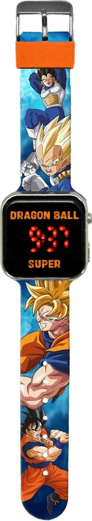 Рачен часовник за деца Kids Licensing Dragon Ball, LED екран, за деца, многубоен