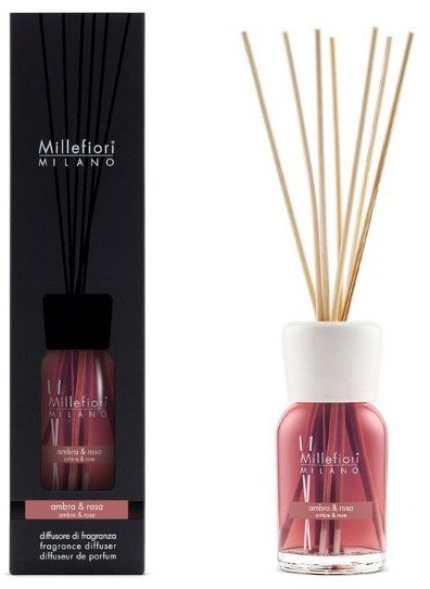 Difuzer aromash Millefiori Milano Amber & Rose, 100ml