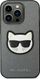 Mbrojtëse telefoni Karl Lagerfeld Choupette Head Patch KLHCP14LSAPCHG, për iPhone 14 Pro, ngjyrë argjendi