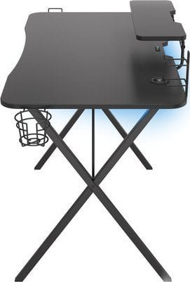 Set tavolinë edhe karrige gaming Genesis Holm 300 RGB 120x60 cm Nitro 560 Camo, LED RGB, e zezë