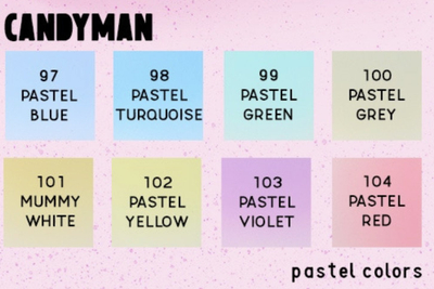 Set bojërash akrilike Scale75 Drop &amp; Paint Candyman, pastel, për aerograf dhe penel, shumëngjyrësh