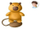 Magnet dekorativ MFP Mascot Capybara, për frigorifer, me shumë ngjyra