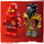 Lodër LEGO Ninjago Kai and Ras Car and Motorbike Battle 71789, set me ndërtim, 4+, shumëngjyrëshe