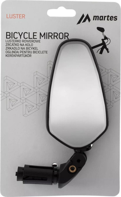 Pasqyrë biçiklete MIRROR MIRROR, akrilike konvekse, 80g, e zezë