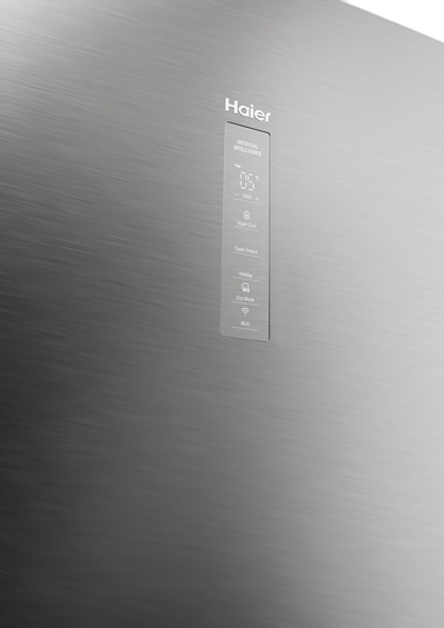 Frigorifer kombi Haier HTW5620DNMG, 414L, No Frost, inox