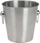 Ftohës shampanje Excellent Houseware, set 3 pjesë me mbajtëse, çelik inox, argjendtë