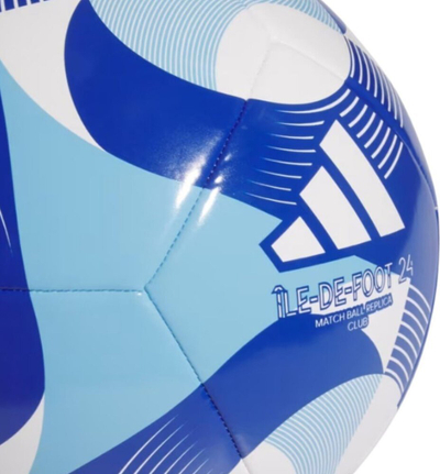 Top futbolli adidas Olympics 24 Club IW6328, madhësia 5, për bar natyral, blu