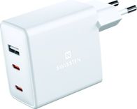 Karikues muror Swissten GaN, 70W, 2x USB C dhe USB, i bardhë