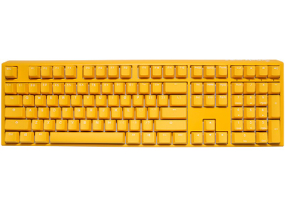 Tastierë lojërash Ducky One 3, Cherry MX Black, RGB LED, e verdhë
