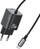 Полнач USB Usams JC Series CC261, 20W GaN, 2x USB C, црн