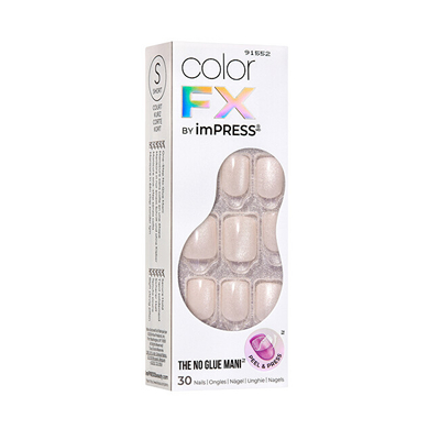 Сет вештачки нокти KISS ImPRESS Color FX, Rebel, 30 парчиња