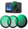 Set filtrash K&amp;F Concept 3 në 1 për DJI Osmo Action 3 4 5 Pro, PL ND2 32 Black Diffusion 1/4, i zi