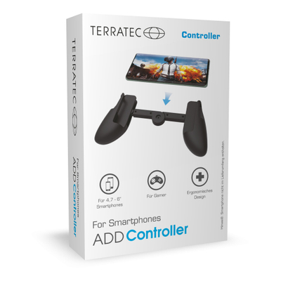 Mbajtëse gaming për telefon TerraTec ADD Controller, ergonomike, e zezë