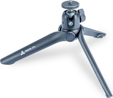 Tripod tavoline Vanguard Vesta Mini, mban gjer në 2 kg, me kapëse për smartphone, i zi