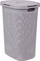 Shportë rrobash 5five Simply Smart, plastike 60L, me kapak, gri e çelët