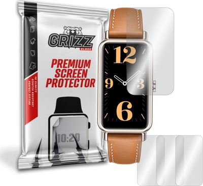 Folie mbrojtëse GrizzGlass Hydrogel për Huawei Watch Fit mini, set 3 copë, transparente