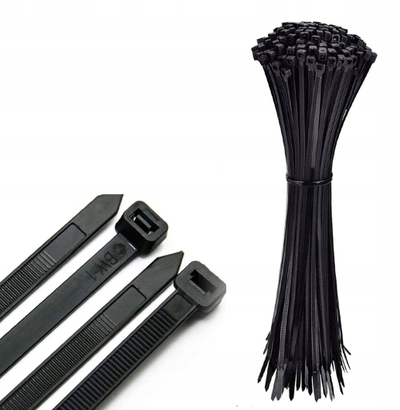 Lidhëse kabllosh Lamex, 15cm, 3.6mm, 100 copë, e zezë