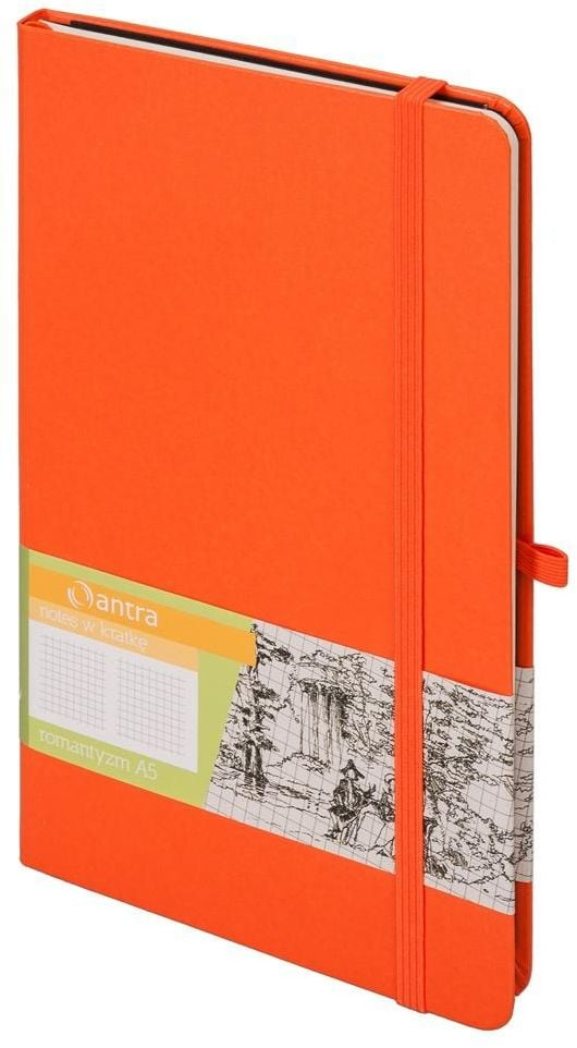 Fletore Antra Notes A5 Romanticism Grid, 160 faqe, rrjetë, kapak i fortë