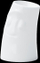 Mbajtëse qiriu FiftyEight Tassen Smudged Large, porcelan, e bardhë
