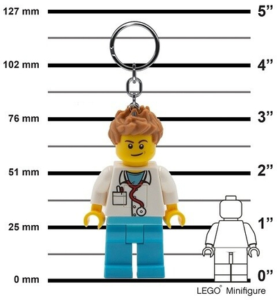 Varëse çelësash LEGO Iconic Doktor, figurë ndriçuese