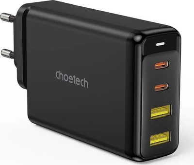 Karikues muri Choetech PD140W GaN, 2x USB C, 2x USB A, i zi