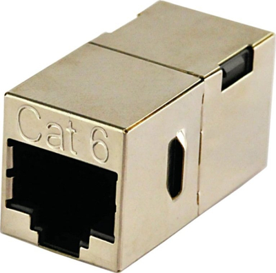 Adapter rrjeti Schwaiger CAT 6 RJ45, çiftëzues kabllosh, metalik