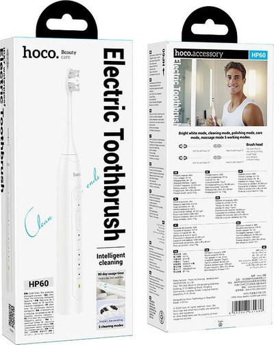 Furçë dhëmbësh elektrike Hoco HP60, sonic, IPX7, e zezë