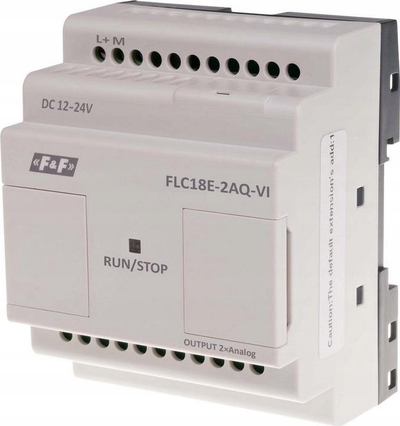 Modul zgjerimi F&amp;F FLC18E-2AO-VI, 2 dalje analoge, 12-24V DC, i bardhë