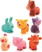 Set figurina plastike Troopo Farm, 7 kafshë ferme, për fëmijë 18+ muaj, shumëngjyrëshe