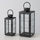 Set fenerësh Boltze Home Esbjerg, 2 copë, xham edhe hekur, ngjyrë e zezë