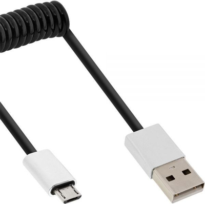 Kabllo USB InLine 31730R, USB A në microUSB, 3 m, e zezë