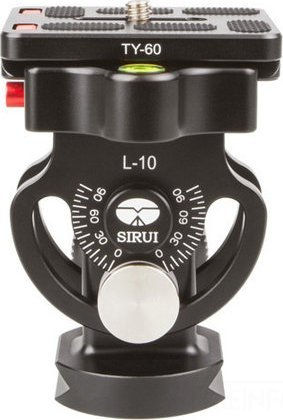 K глава за статив Sirui L-10 Tilt, метална, за фотоапарат, црна